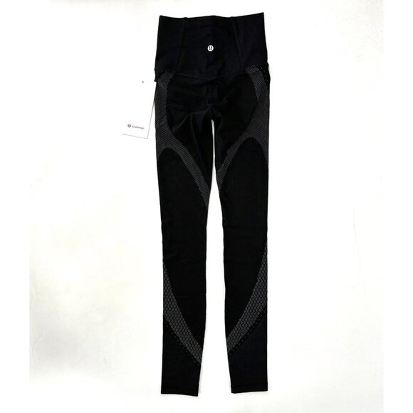 Lululemon Mapped Out High-Rise Tight 28” in Black/Glacier Gray, Size 4. - Picture 4 of 4